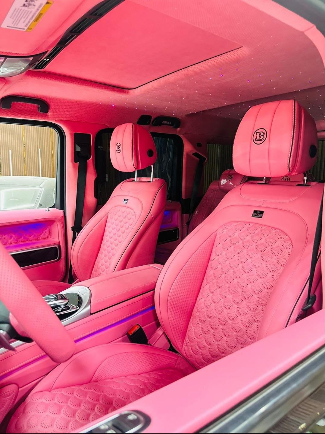 Bespoke Pink Brabus Custom Interior Transformation