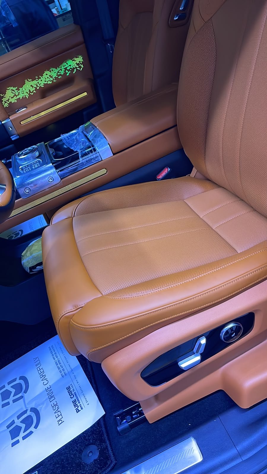 Executive Tan Leather Restoration & Detailing